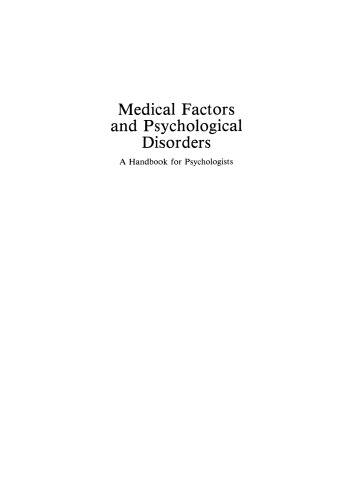 Medical Factors and Psychological Disorders: A Handbook for Psychologists