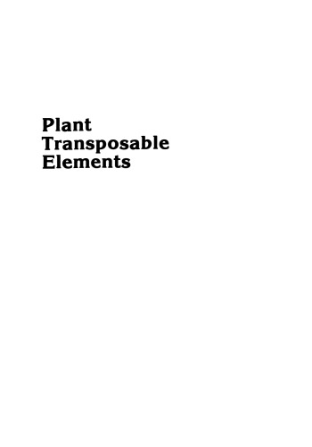 Plant Transposable Elements