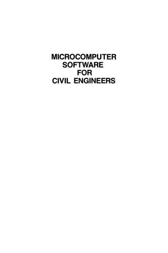 Microcomputer Software for Civil Engineers