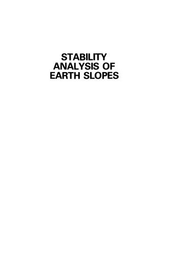 Stability Analysis of Earth Slopes