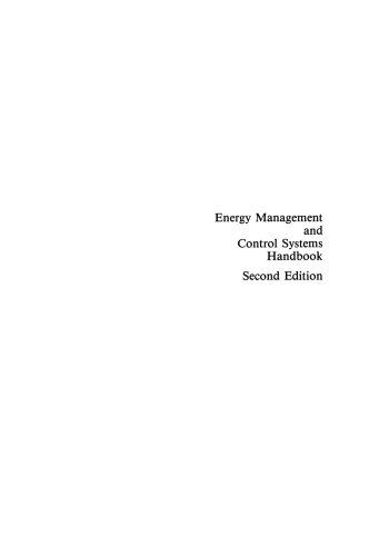Energy Management and Control Systems Handbook