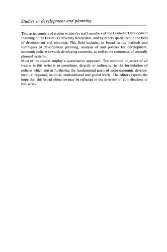 Planning with the semi-input-output method: With empirical applications to Nigeria