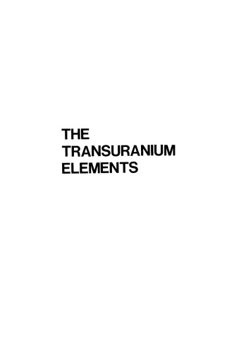 The Transuranium Elements