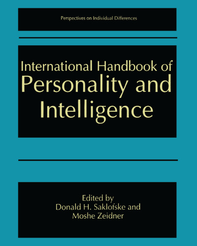 International Handbook of Personality and Intelligence