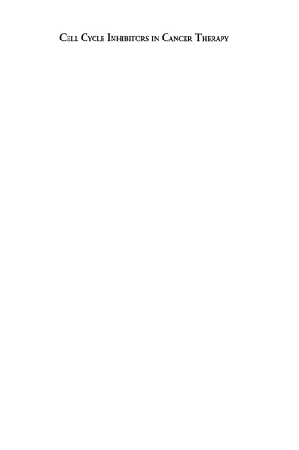 Cell Cycle Inhibitors in Cancer Therapy: Current Strategies