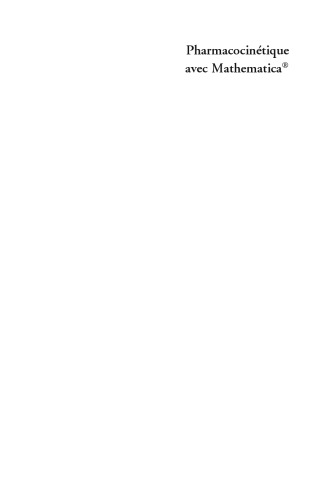Pharmacocinétique avec Mathematica®