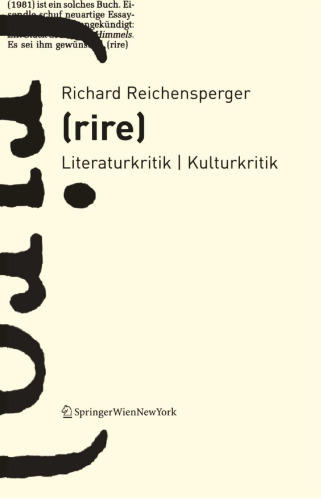 Rire: Literaturkritik | Kulturkritik