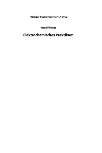 Elektrochemisches Praktikum