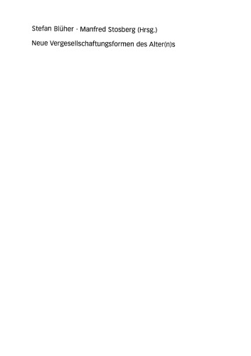 Neue Vergesellschaftungsformen des Alter(n)s