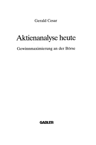 Aktienanalyse heute: Gewinnmaximierung an der Börse
