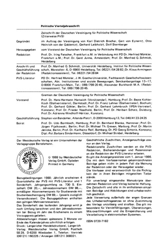 Staatstätigkeit: International und historisch vergleichende Analysen