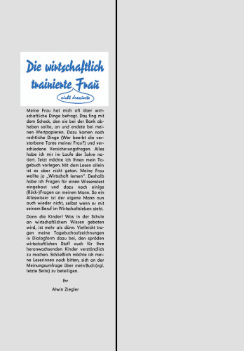 Die wirtschaftlich trainierte Fraŭ: Nicht Dressierte