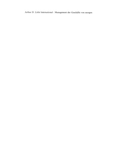 Management der Geschäfte von morgen