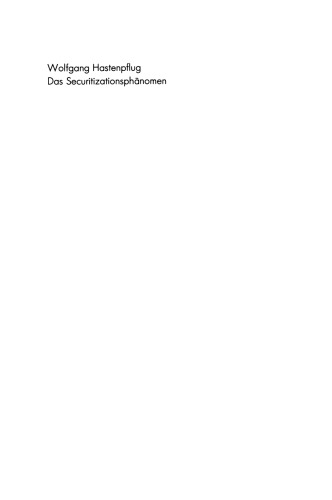 Das Securitizationsphänomen