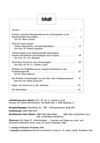 Arbeitslosigkeit: Ursachen und Folgen aus volks- und betriebswirtschaftlicher Sicht