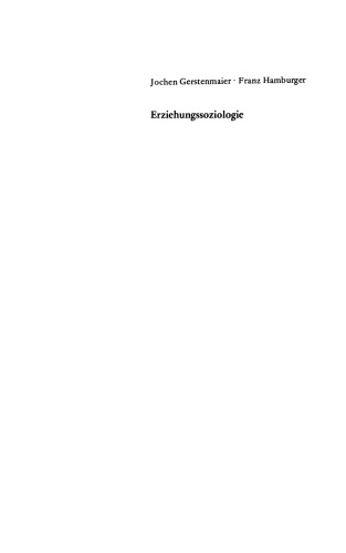 Erziehungssoziologie