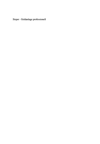 Geldanlage professionell