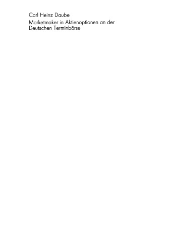Marketmaker in Aktienoptionen an der Deutschen Terminbörse