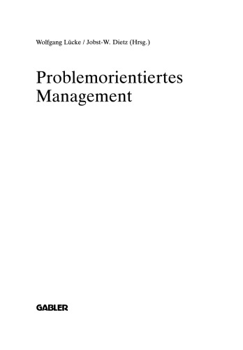 Problemorientiertes Management