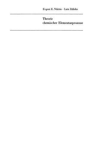 Theorie chemischer Elementarprozesse