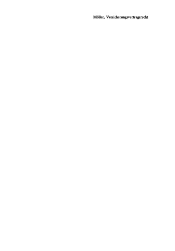 Versicherungsvertragsrecht