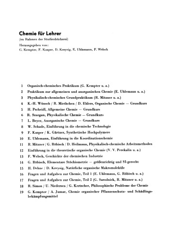 Studienbücherei: Organisch-chemisches Praktikum