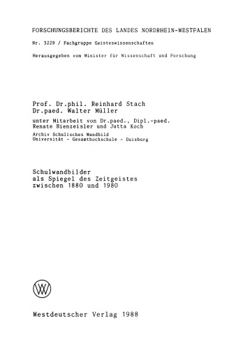 Schulwandbilder als Spiegel des Zeitgeistes zwischen 1880 und 1980