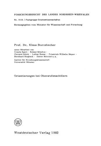 Orientierungen bei Oberstufenschülern