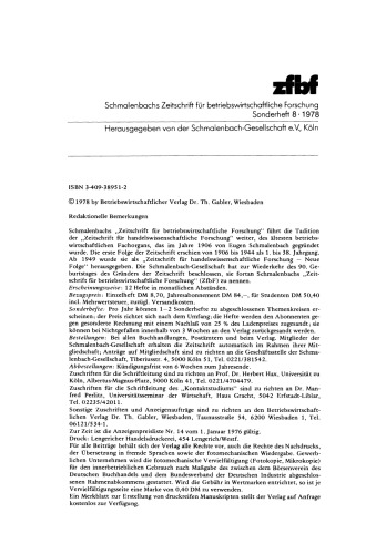 Leistung und Kosten im Personalbereich: aus der Sicht der Unternehmensführung