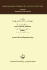 Amorphe SmCo-Magnetschichten