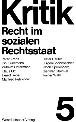 Recht im sozialen Rechtsstaat
