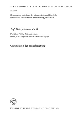 Organisation der Sozialforschung