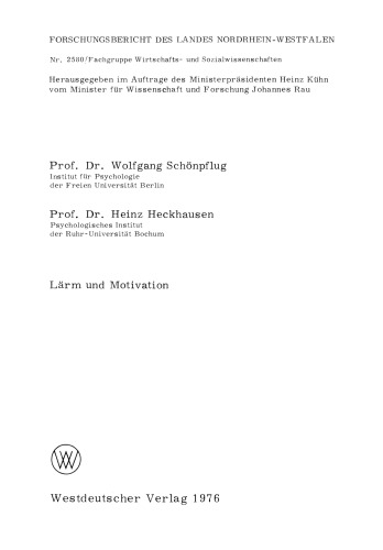 Lärm und Motivation