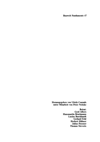 Die Inszenierung der Alltagswelt: Zur Kritik der Stadtgestaltung