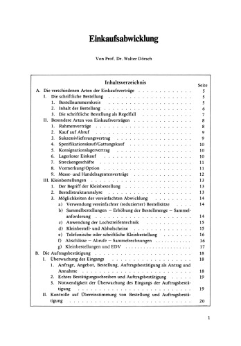 Einkaufsabwicklung