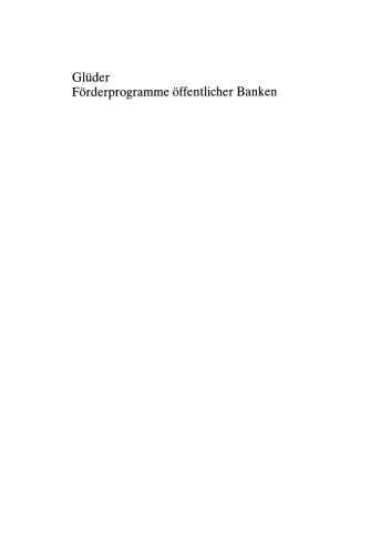 Förderprogramme öffentlicher Banken