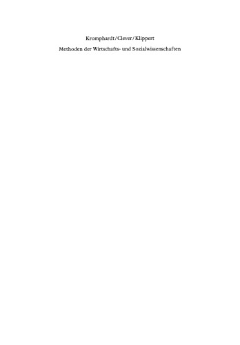 Methoden der Wirtschafts- und Sozialwissenschaften: Ein wissenschaftskritische Einführung