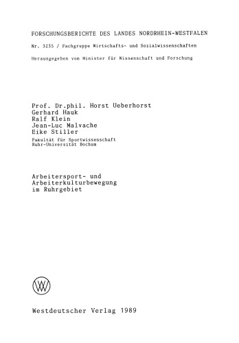 Arbeitersport- und Arbeiterkulturbewegung im Ruhrgebiet