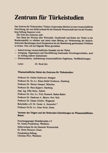 Türkei-Sozialkunde: Wirtschaft, Beruf, Bildung, Religion, Familie, Erziehung