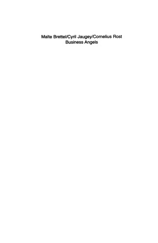Business Angels: Der informelle Beteiligungskapitalmarkt in Deutschland