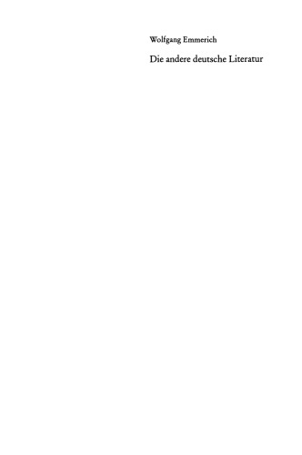Die andere deutsche Literatur: Aufsätze zur Literatur aus der DDR