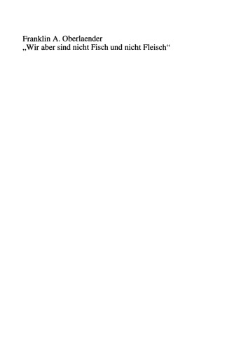 „Wir aber sind nicht Fisch und nicht Fleisch“ Christliche „Nichtarier“ und ihre Kinder in Deutschland