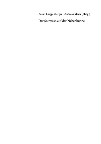 Der Souverän auf der Nebenbühne: Essays und Zwischenrufe zur deutschen Verfassungsdiskussion