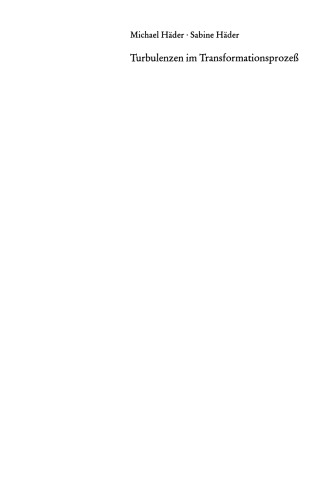 Turbulenzen im Transformationsprozeß: Die individuelle Bewältigung des sozialen Wandels in Ostdeutschland 1990–1992