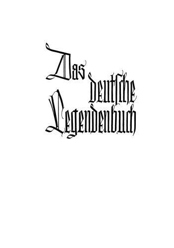 Das deutsche Legendenbuch