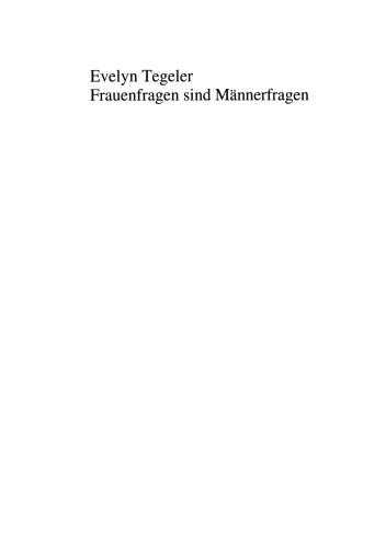 Frauenfragen sind Männerfragen: Helge Pross als Vorreiterin des Gender-Mainstreaming
