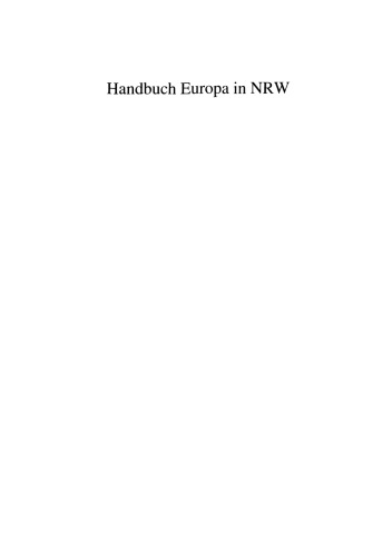 Handbuch Europa in NRW: Wer macht was in NRW für Europa?
