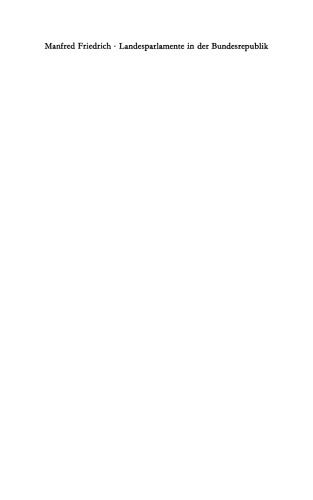 Landesparlamente in der Bundesrepublik