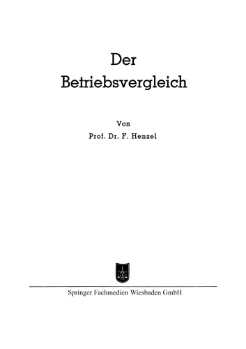 Der Betriebsvergleich