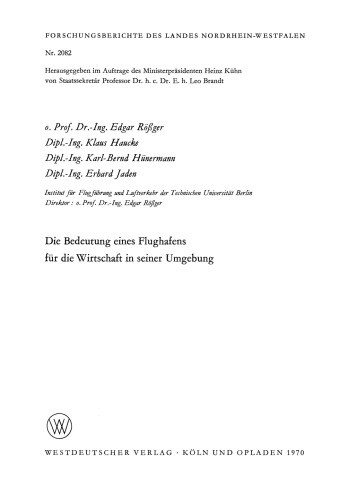 Die Bedeutung eines Flughafens für die Wirtschaft in seiner Umgebung